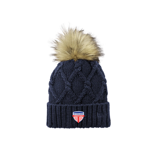Jr Team Fur Pom Beanie