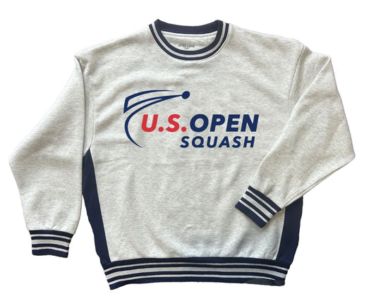 US Open Striped Crewneck