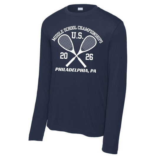 2026 Championships Racket Long Sleeve Tee